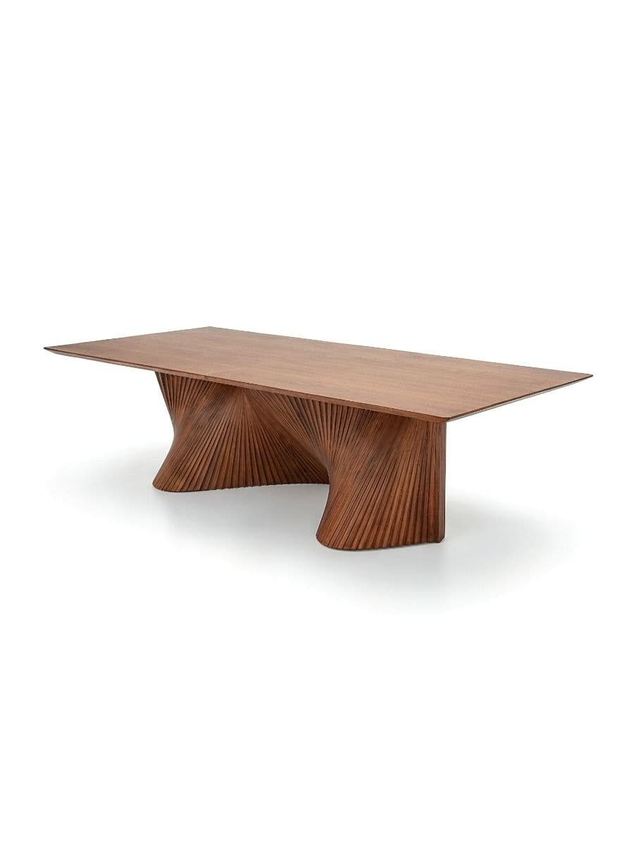 MESA DE COMEDOR DOMBA (TAPA DE MADERA BI PARTIDA) - 3,20x1,20x0,76
