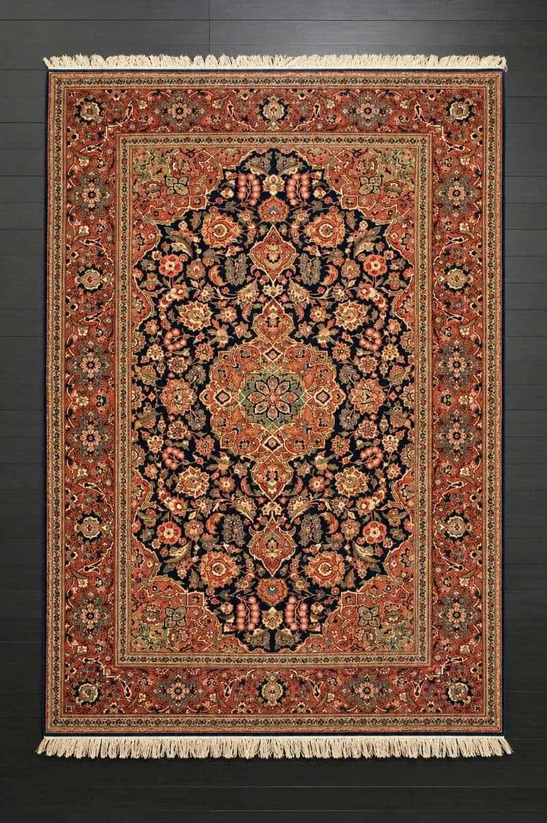 ALFOMBRA UNICA FERAHAN DE COLORES VARIOS 130X210